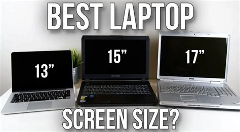 Laptop Screen Size Comparison Chart - Ultimate Guide 2019