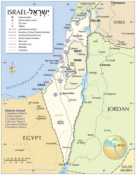 Middle East Map Israel Palestine - Danica Dominique