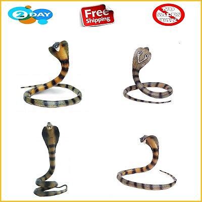 Fake Realistic Rubber Authentic King Cobra Snake Toy 36 Long Props ...