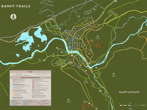 Banff Trails Map - Ontheworldmap.com