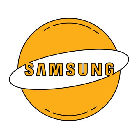 Logo arancione samsung - Icone Social media e loghi