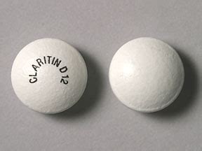 CLARITIN D 12 Pill Images (White / Round)