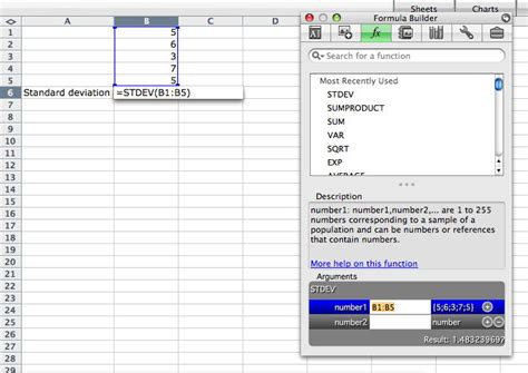 Excel Standard Deviation