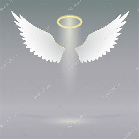 Clipart: heavenly angels | Angel wings on heavenly — Stock Vector ...