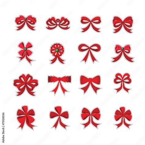 bow and ribbon. Vector illustration Stock Vector | Adobe Stock