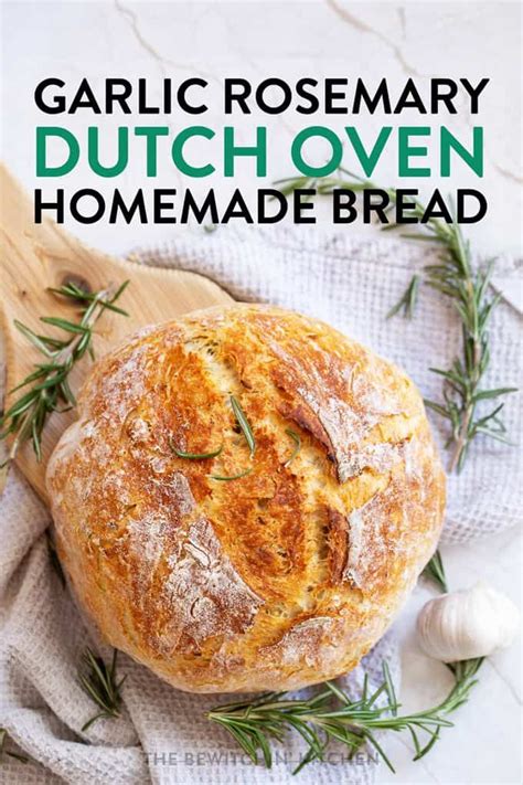 Dutch oven garlic rosemary bread – Artofit