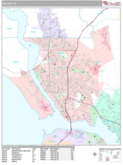 Map Of Vallejo Streets