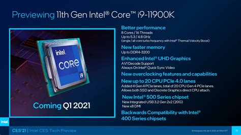 Intel Core i9-11900K Rocket Lake Flagship CPU Is Now The Fastest Single ...