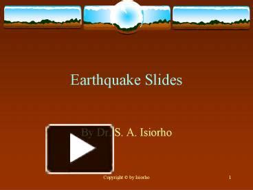 PPT – Earthquake Slides PowerPoint presentation | free to download - id ...