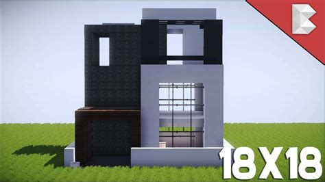 Minecraft: 18X18 Modern House Tutorial | Best Small Modern House ...