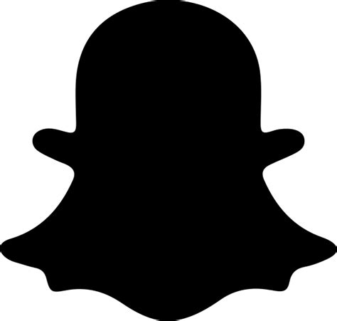 Black snapchat logo picture #1460 - Free Transparent PNG Logos