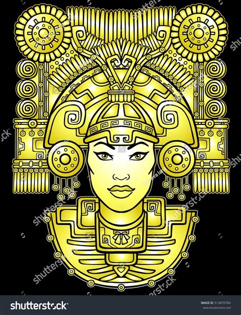 Pagan Goddess Motives Art Native American Stock Vector (Royalty Free ...