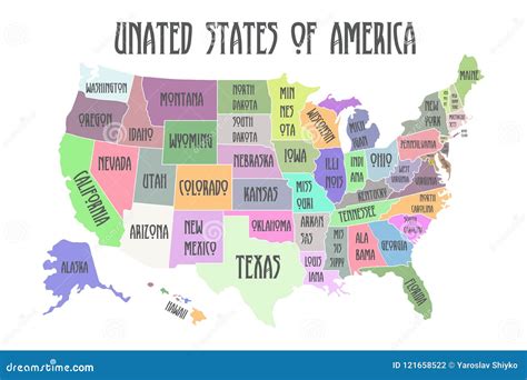 United States Map Cute