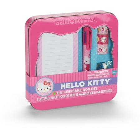 Hello Kitty Stationery Set In Tin - Walmart.com