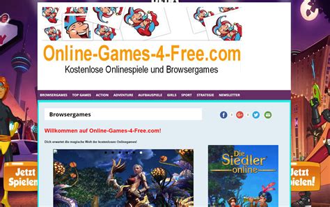 Kostenlose Onlinespiele auf online-games-4-free.com