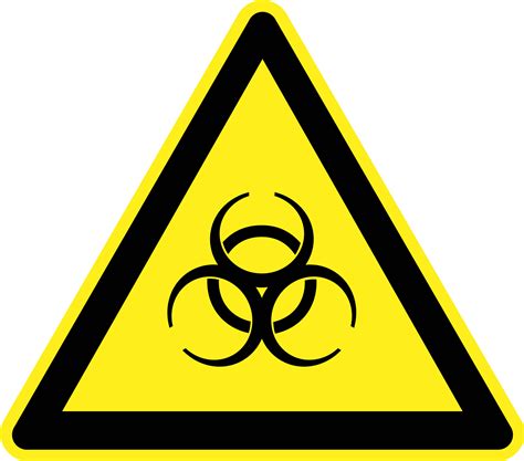 Clipart - Biological Hazard Warning Sign