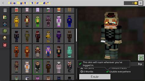 FNAF Skin Pack - MCPE AddOns - Minecraft PE addons, mods, maps, shaders ...