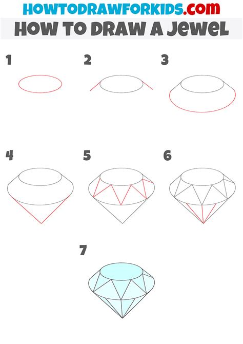 How to Draw a Jewel - Easy Drawing Tutorial For Kids