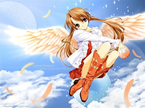 Anime Angel Girl Wings