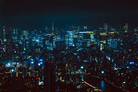 Download Tokyo by Night - the Amazing Glow of the Neon City Wallpaper ...