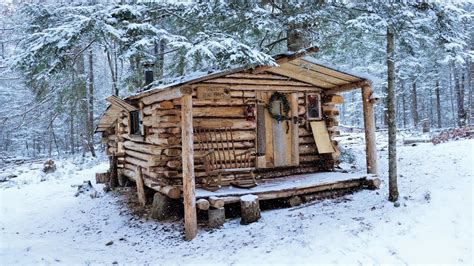 Winter Wonderland. A Relaxing Snow Storm At The Log Cabin. - YouTube