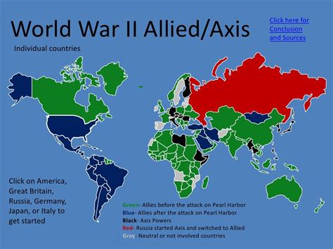 World War 2 Allies And Axis - worldjulc