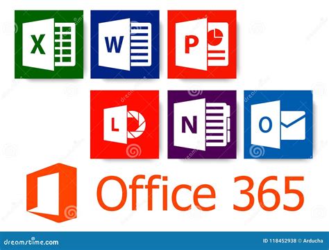 Microsoft office editorial stock photo. Illustration of icon - 118452938