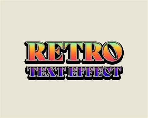 Photoshop Retro Text Styles - Graphicsfuel