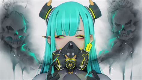 Anime Girl Gas Mask Wallpapers - Wallpaper Cave