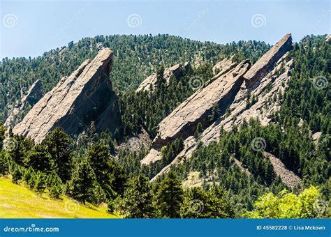 FlatIrons Rock Formation Boulder Colorado Stock Photo - Image: 45582228