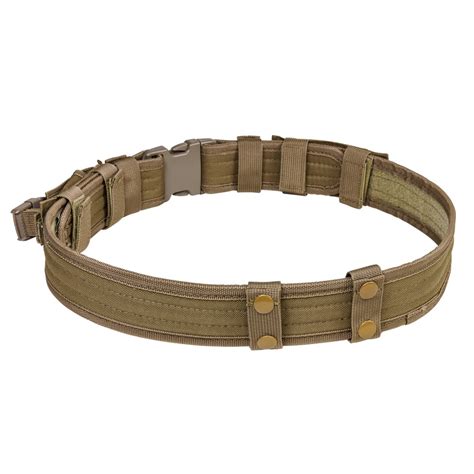 Tactical Belt With Pouches/Tan NcSTAR.com