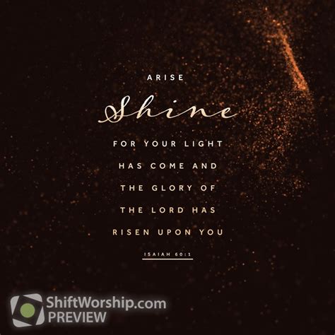 Isaiah 60:1 | Shift Worship