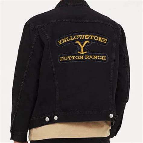 Yellowstone Denim Jacket | Dutton Ranch Yellowstone Black Jacket