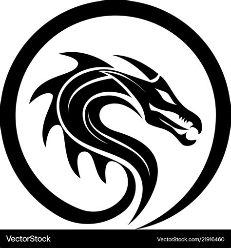 Dragon logo Royalty Free Vector Image - VectorStock