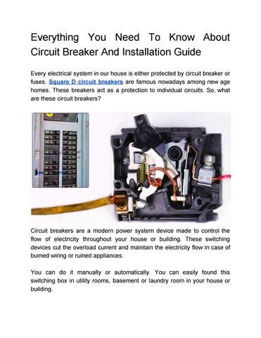 Installing Home Circuit Breaker - Wiring Digital and Schematic