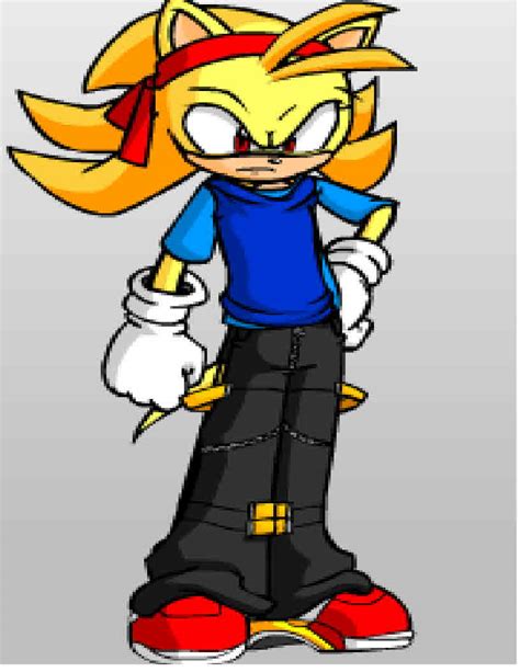 ssj1 sonic by sonicwind64 on DeviantArt