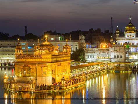 Golden Temple Night View - 1024x768 Wallpaper - teahub.io