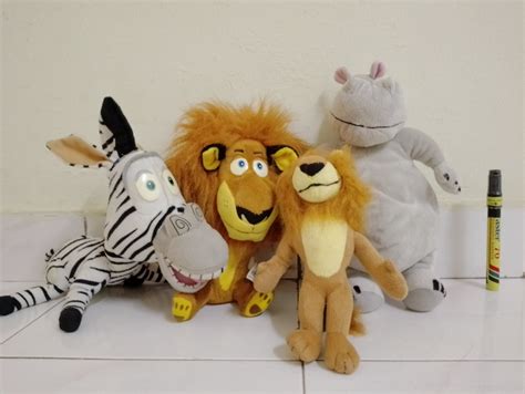 Combo Madagascar plush, Hobbies & Toys, Toys & Games on Carousell