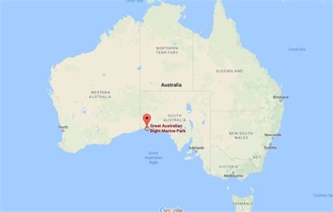 Where is Great Australian Bight Marine Park on map Australia