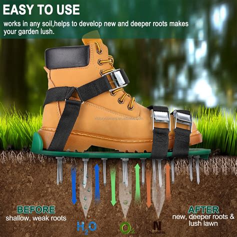 Revives Lawn Health Lawn Aerator Spikes Nonslip Heavy Duty Metal ...