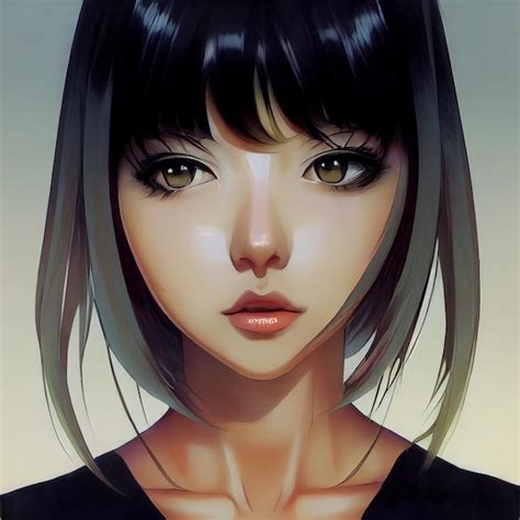 Premium Photo Woman Portrait In Anime Or Manga Style