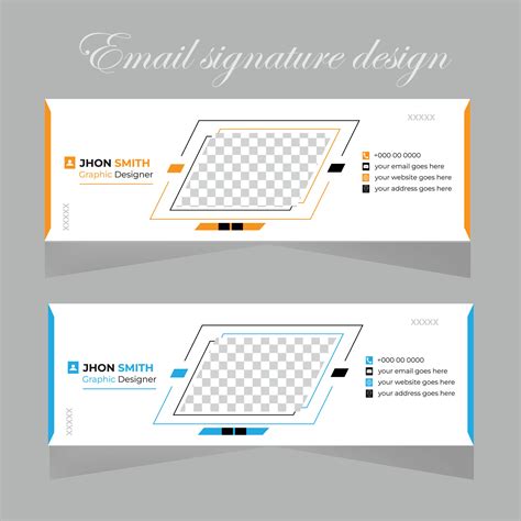 email signature design 32166827 Vector Art at Vecteezy