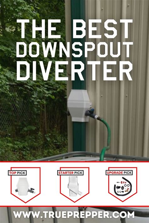 Best Gutter Downspout Diverter for Filling Rain Barrels | TruePrepper