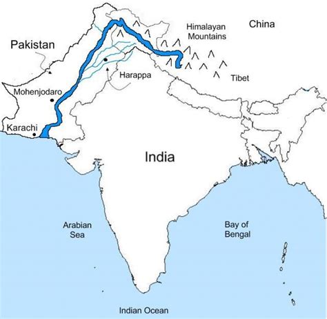 Indus Valley Civilization World Map