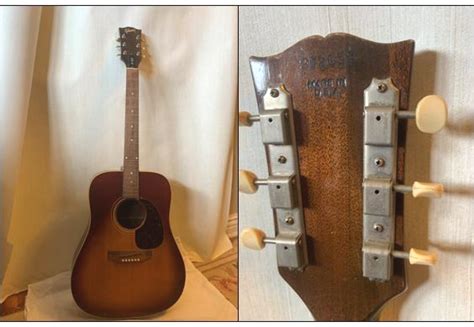 Gibson J-45, prior repair need help in its origin (date, where ...