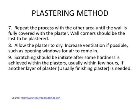 Plastering Process (Cement/Masonry/Finishing Layer)