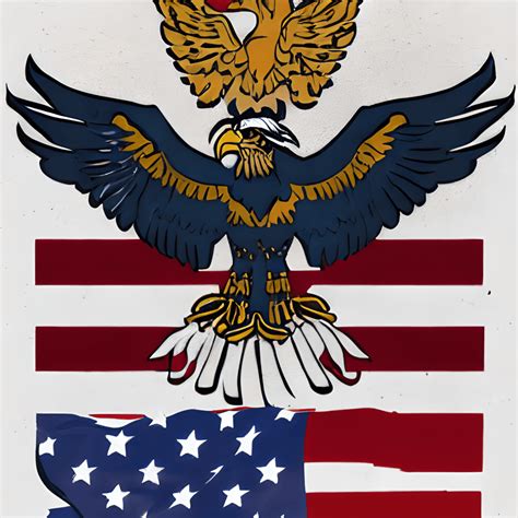 USA Eagle Flag Logo Design · Creative Fabrica