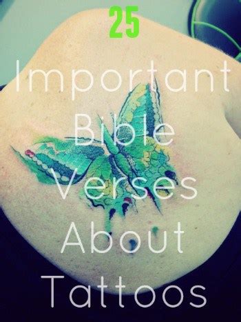 25 Important Bible Verses About Tattoos