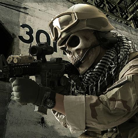 Tactical Military Skull Skeleton Full Face Security Mask War Game ...