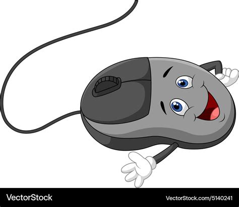 Cartoon computer mouse Royalty Free Vector Image